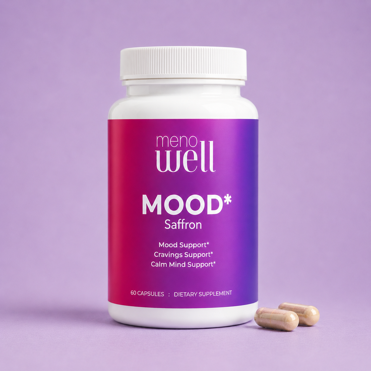 MOOD* Saffron Extract : 60 Caps : Part of the MenoWell Metabolic Support System