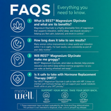 REST* Magnesium Glycinate  : 90 Caps : Part of the MenoWell Metabolic Support System