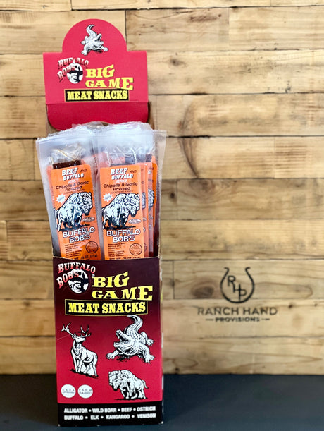 Buffalo and Beef Jerky — Chipotle & Garlic | Buffalo Bob's