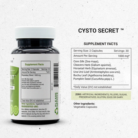 Secrets of the Tribe Cysto Secret Capsules - Healthy Bladder Support
