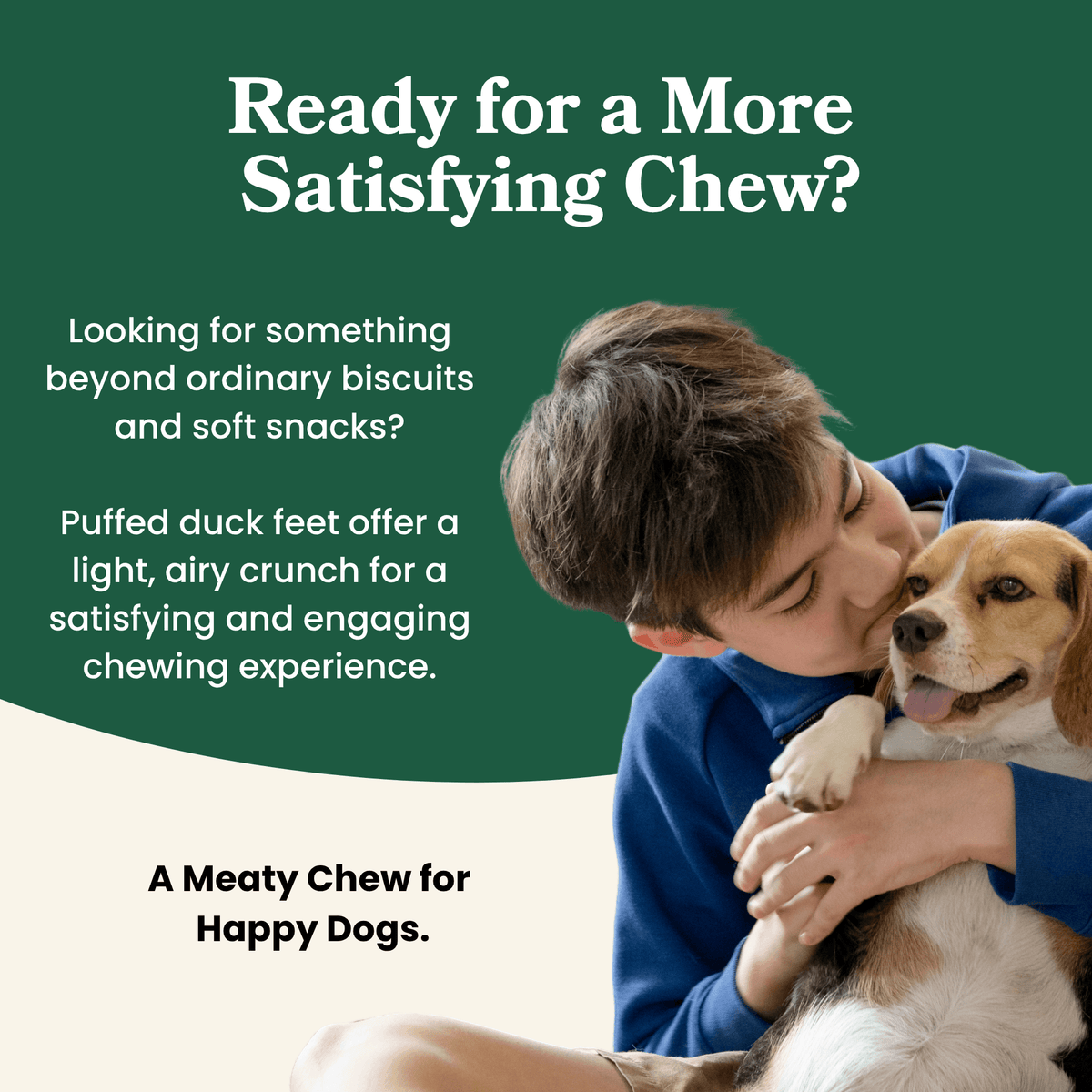 Puffed Duck Feet  - Dog Treats