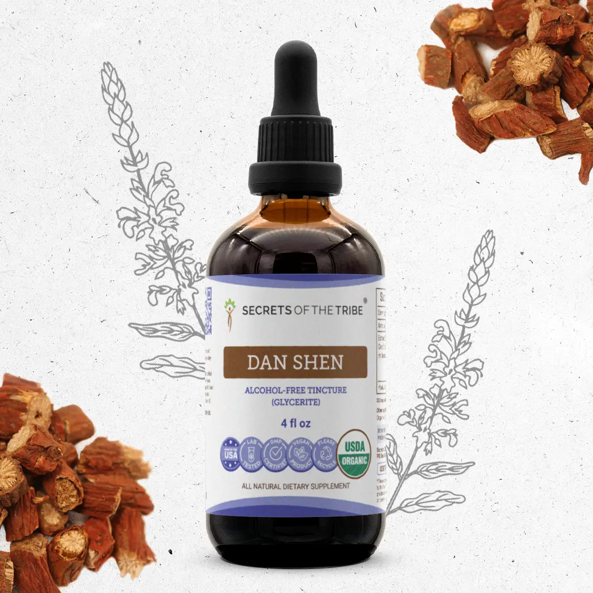 Secrets of the Tribe Dan Shen Tincture