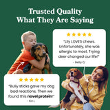 Deer Skin Strips & Plates - Dog Treats