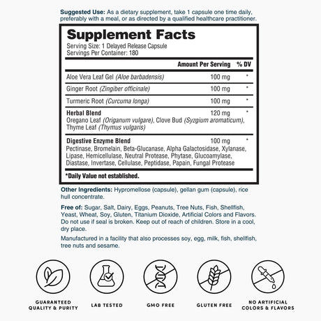 Nature's Lab EnZym Balance - 180 Capsules