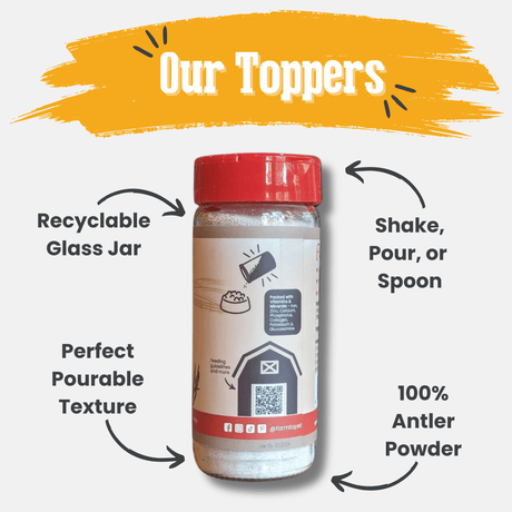 Treat Topper Antler Powder Dog Food Topper | Nutritional Supplement for Dogs and Cats