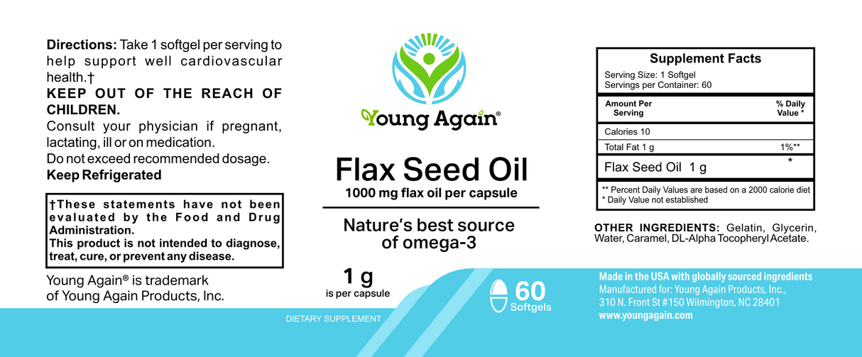 Flax Oil - Source of Omega-3 Fatty Acids