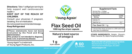 Flax Oil - Source of Omega-3 Fatty Acids