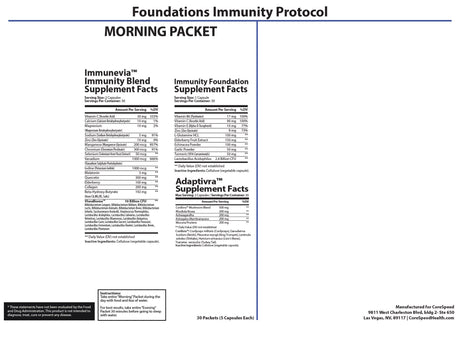 Foundations Immunity Health Support