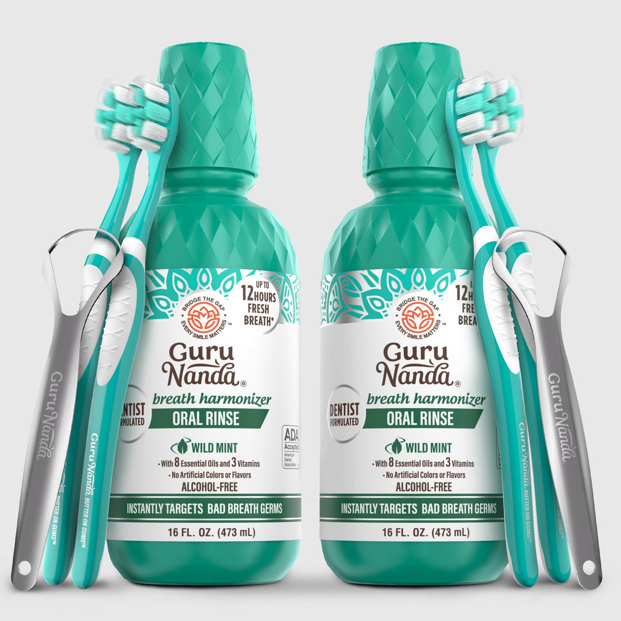 Fresh Breath Harmonizer Oral Rinse, Wild Mint