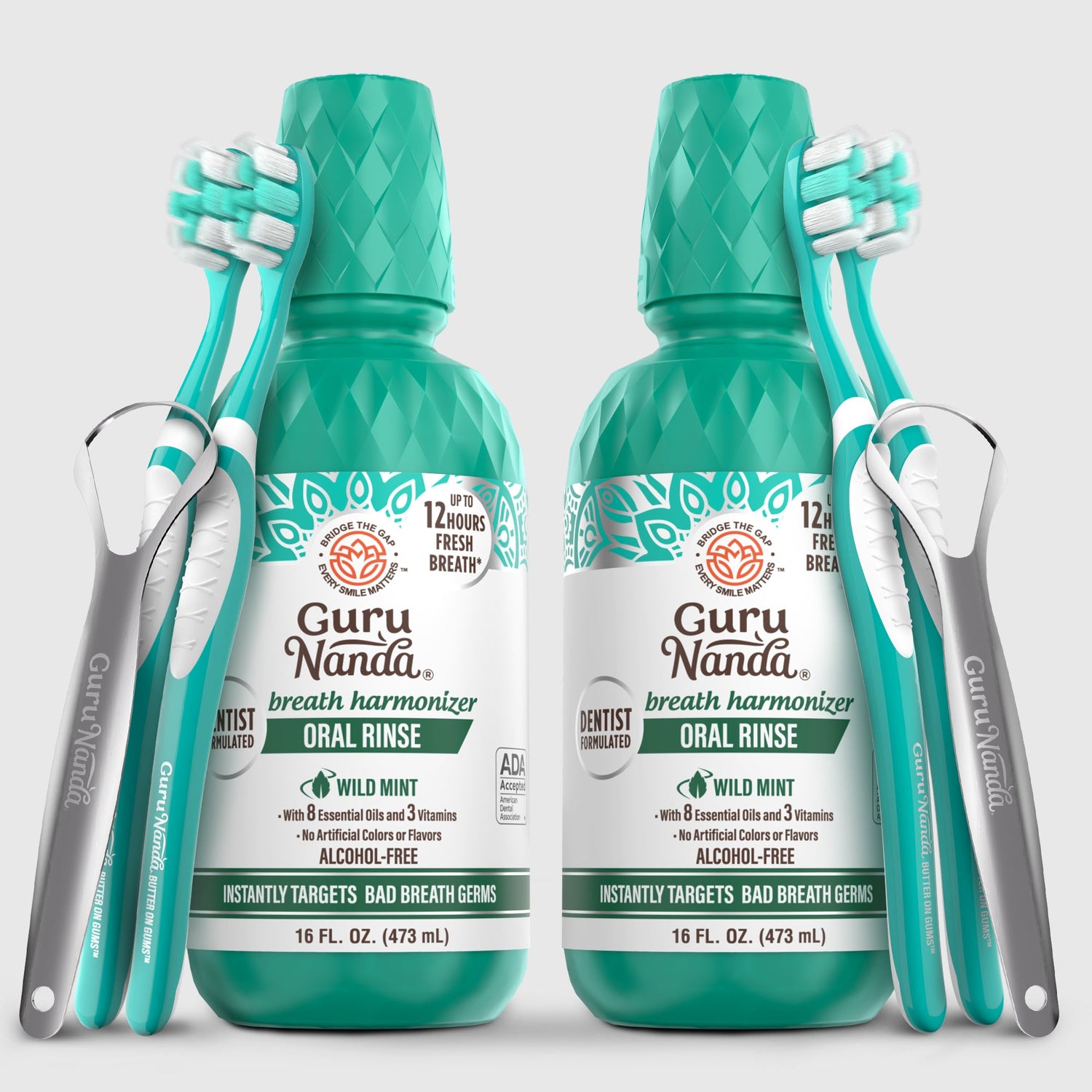 Fresh Breath Harmonizer Oral Rinse, Wild Mint