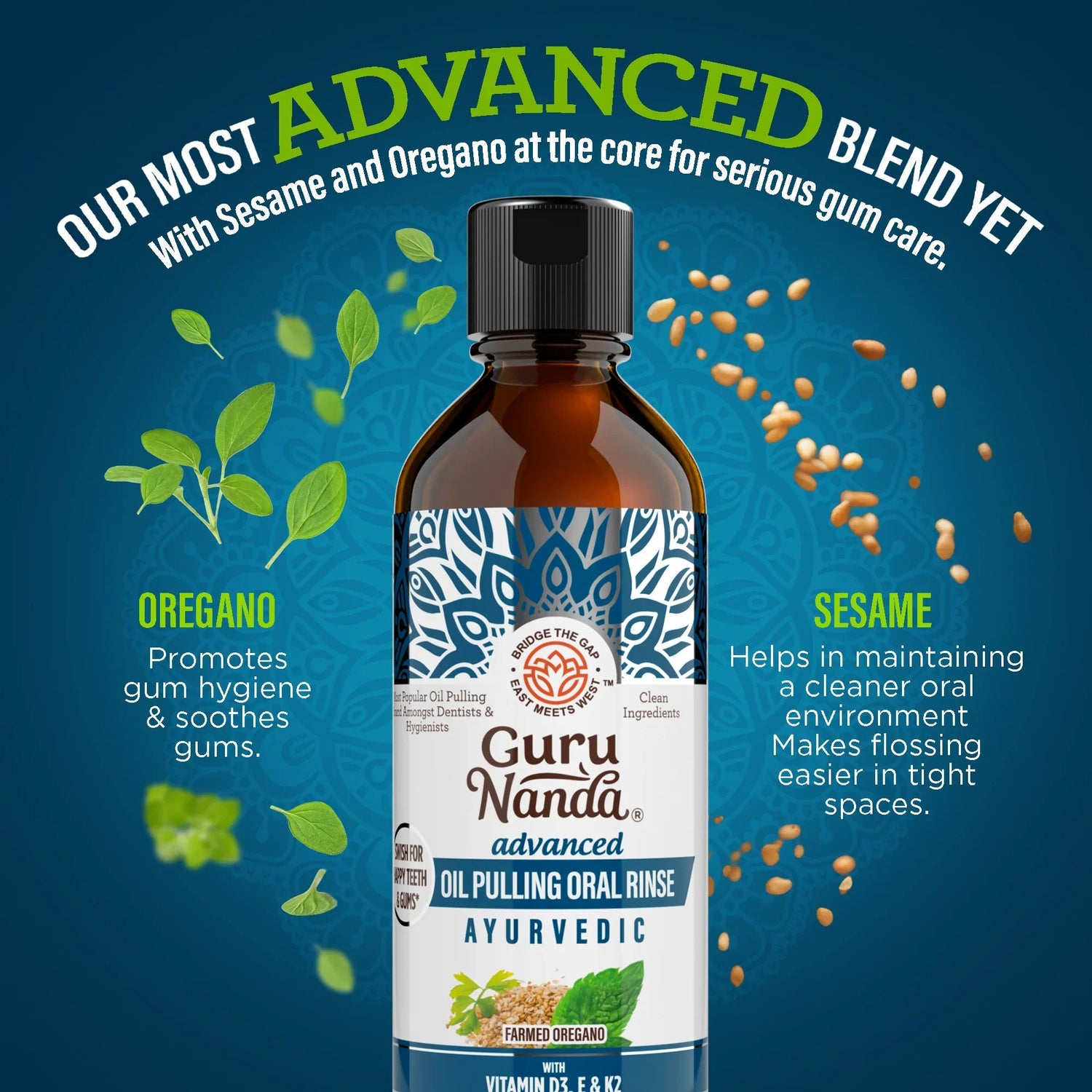 Advanced Oil Pulling with Sesame & Oregano – 8 fl. oz.