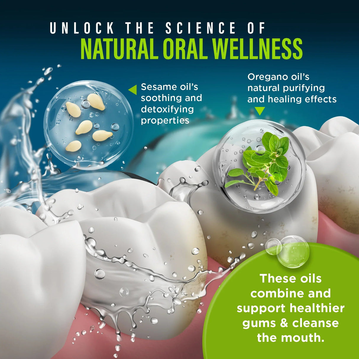 Advanced Oil Pulling with Sesame & Oregano – 8 fl. oz.