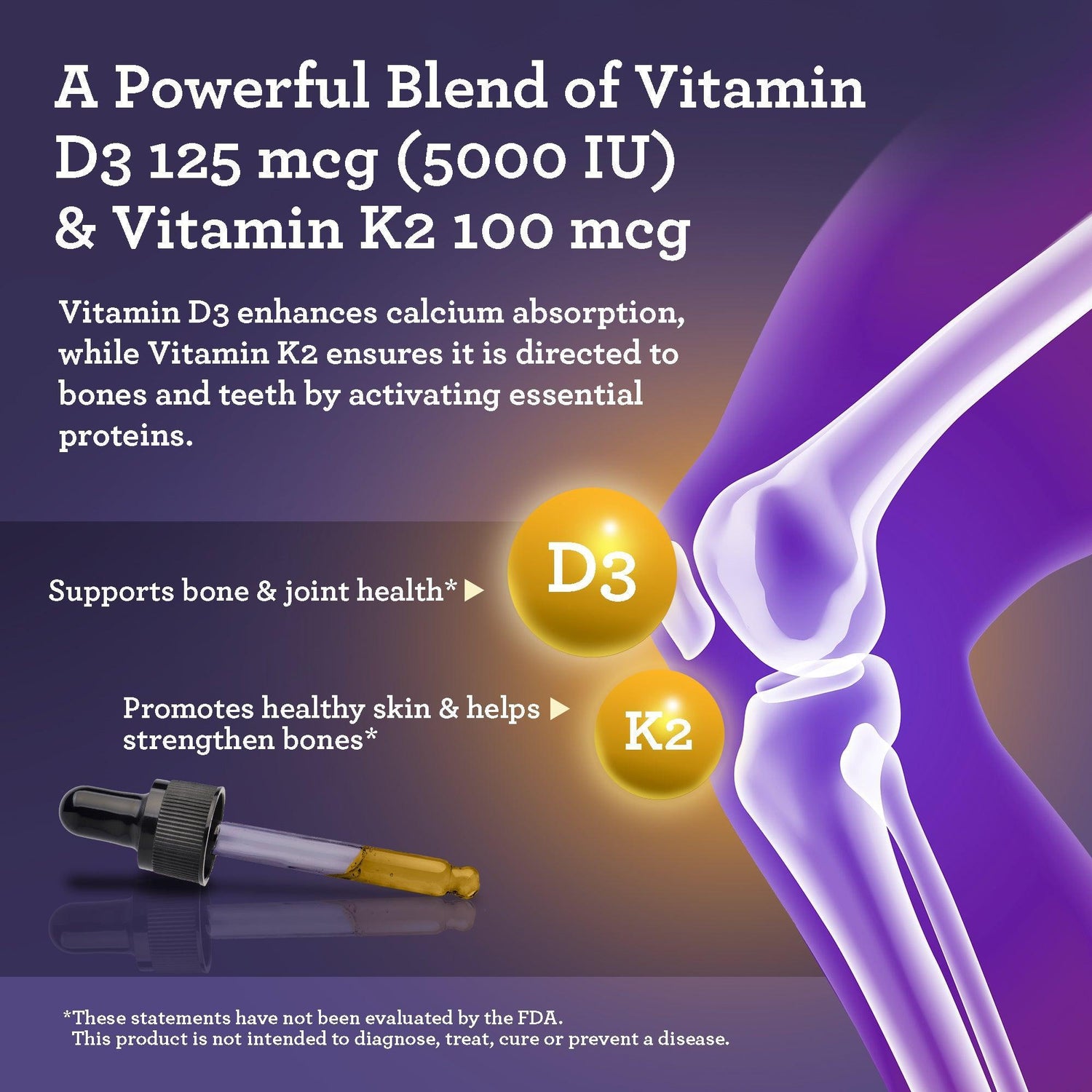 Natural Cold Pressed Black Seed Oil With Vitamin D3, K2, & E