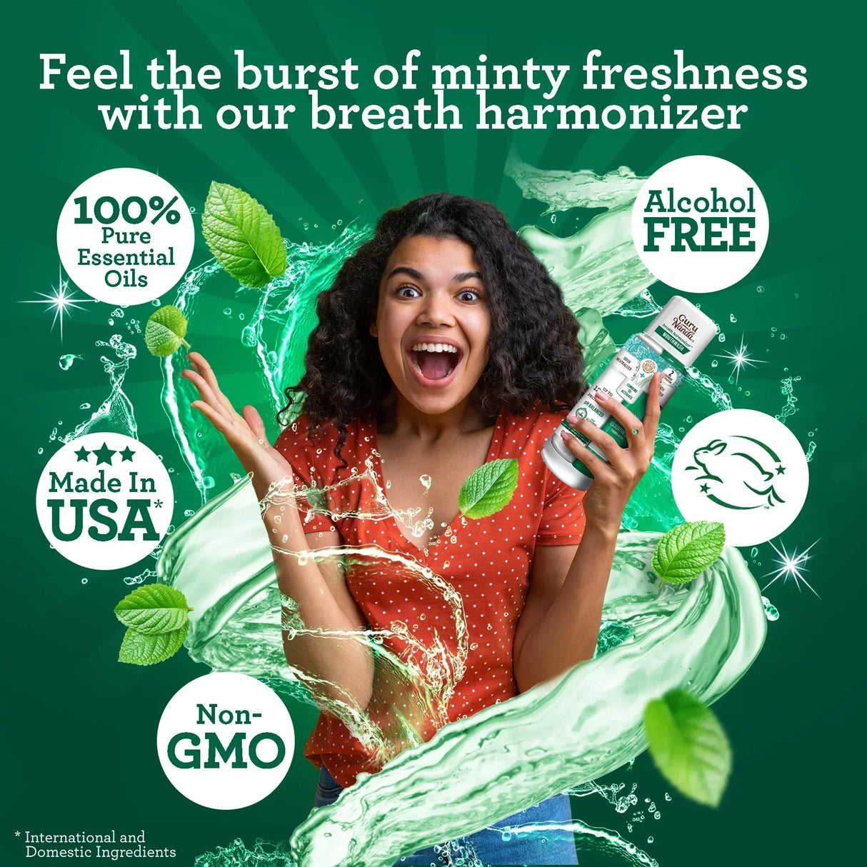 Dual Barrel Breath Harmonizer Mouthwash, Wild Mint