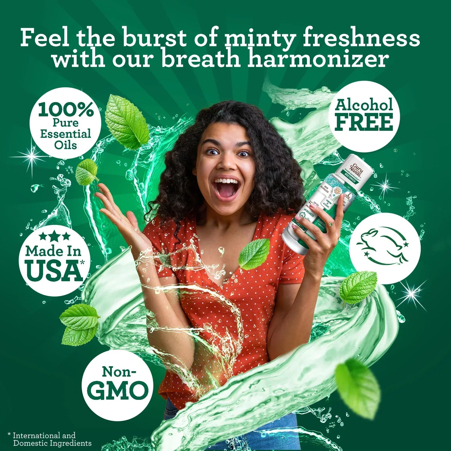 Dual Barrel Breath Harmonizer Mouthwash, Wild Mint