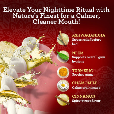 Cinnamon & Coconut Oil Pulling with Neem & Ashwagandha