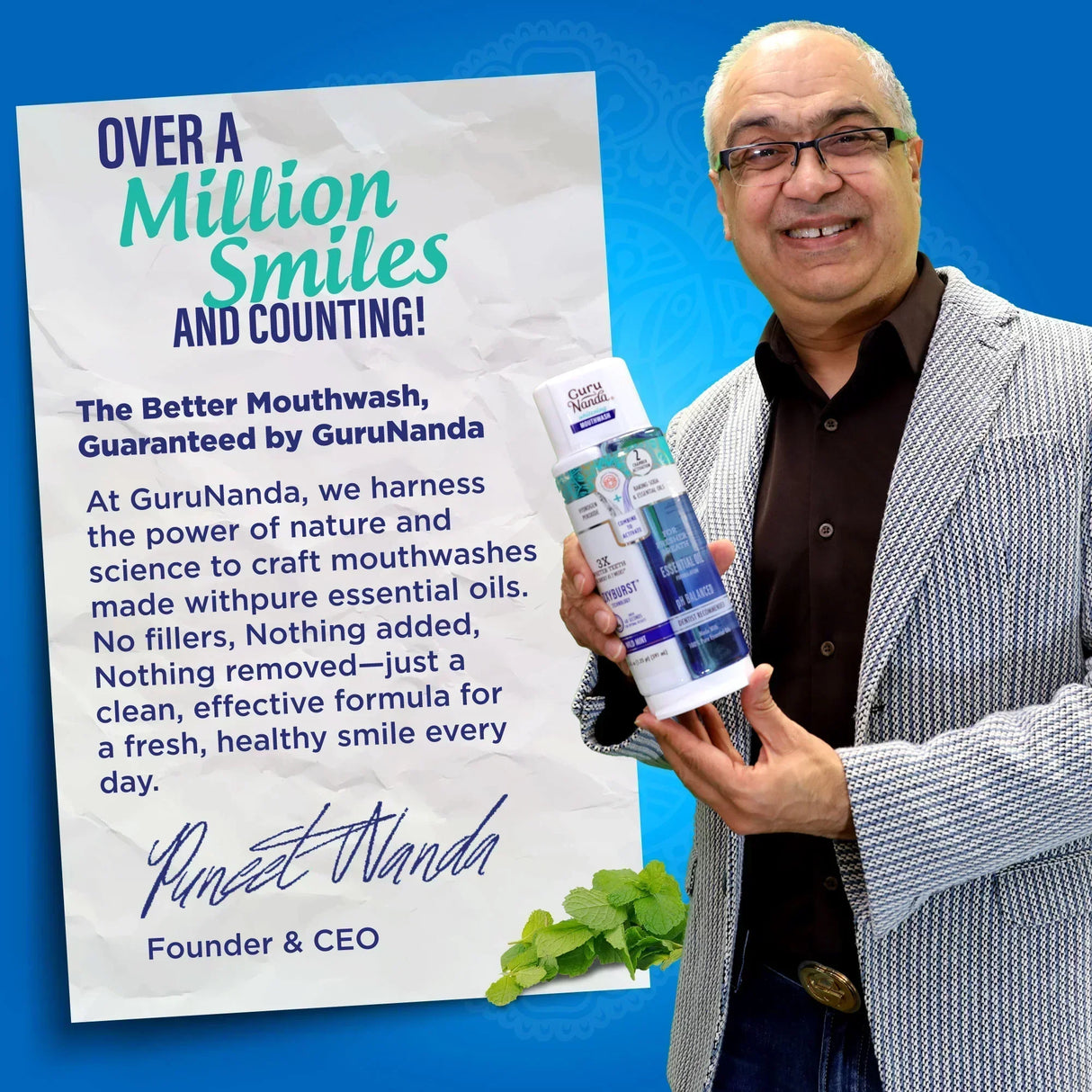 Dual Barrel Oxyburst Whitening Mouthwash, Wild Mint