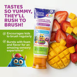 Kids Toothpaste with Xylitol & Hydroxyapatite, Strawberry Mango – 4.2 oz – 3 Pack