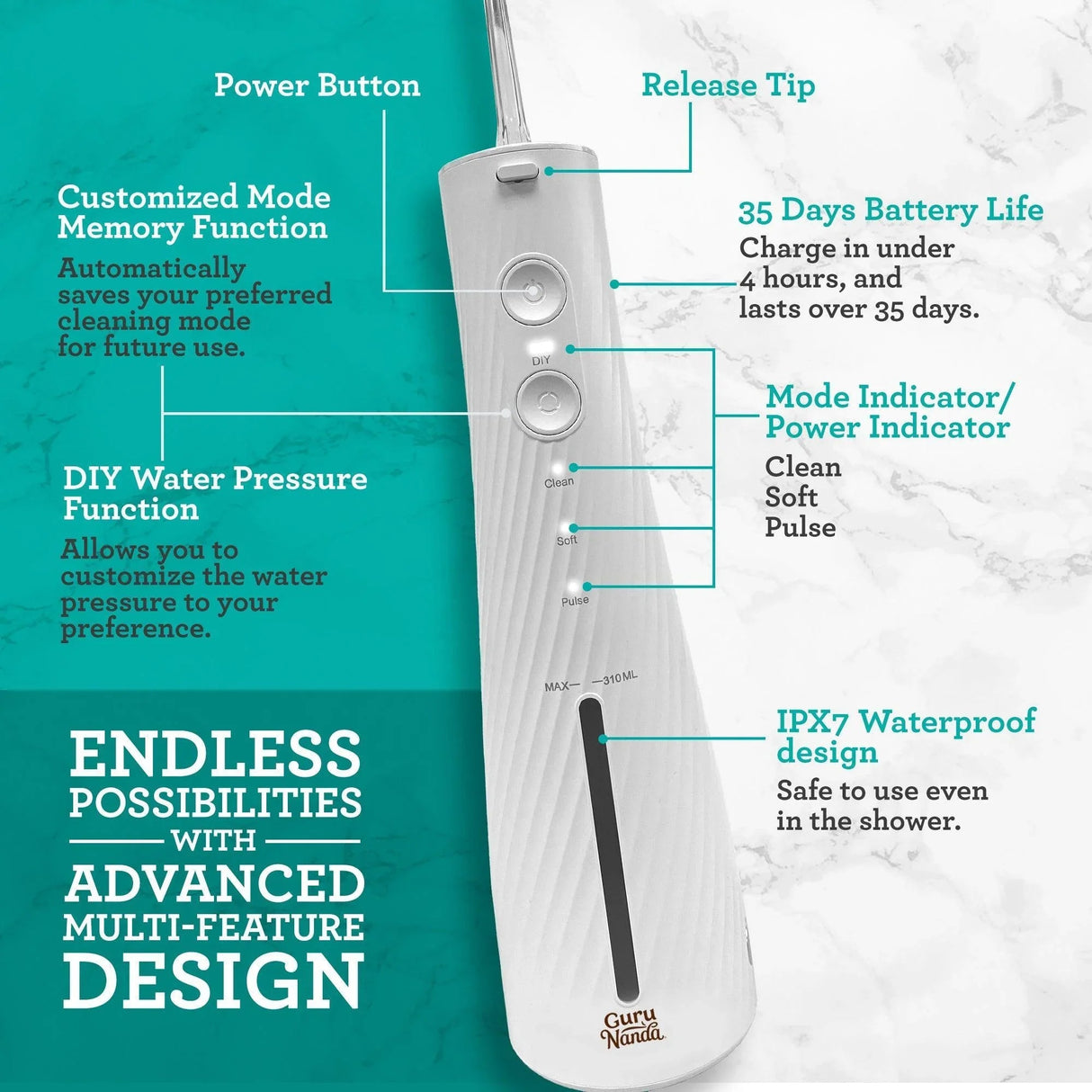 Lion & Lamb 2.0 Portable Sonic Toothbrush & Water Flosser