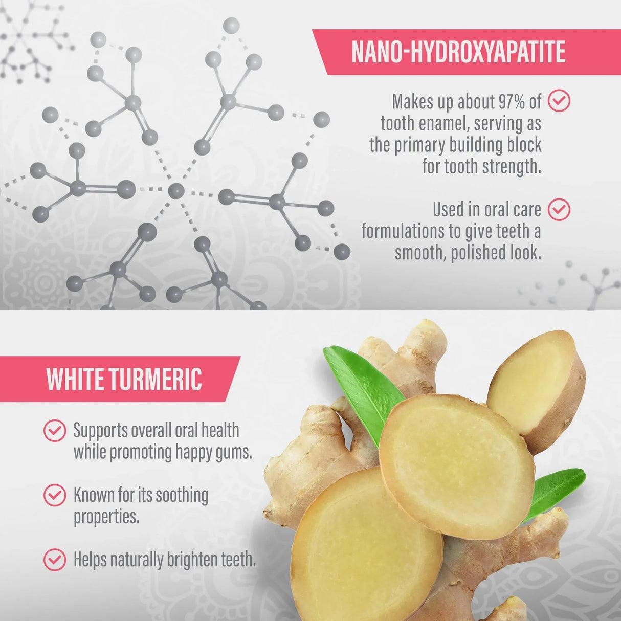 Nano-Hydroxyapatite & White Turmeric Sensitive Toothpaste – 4.2 oz – 4 Pack