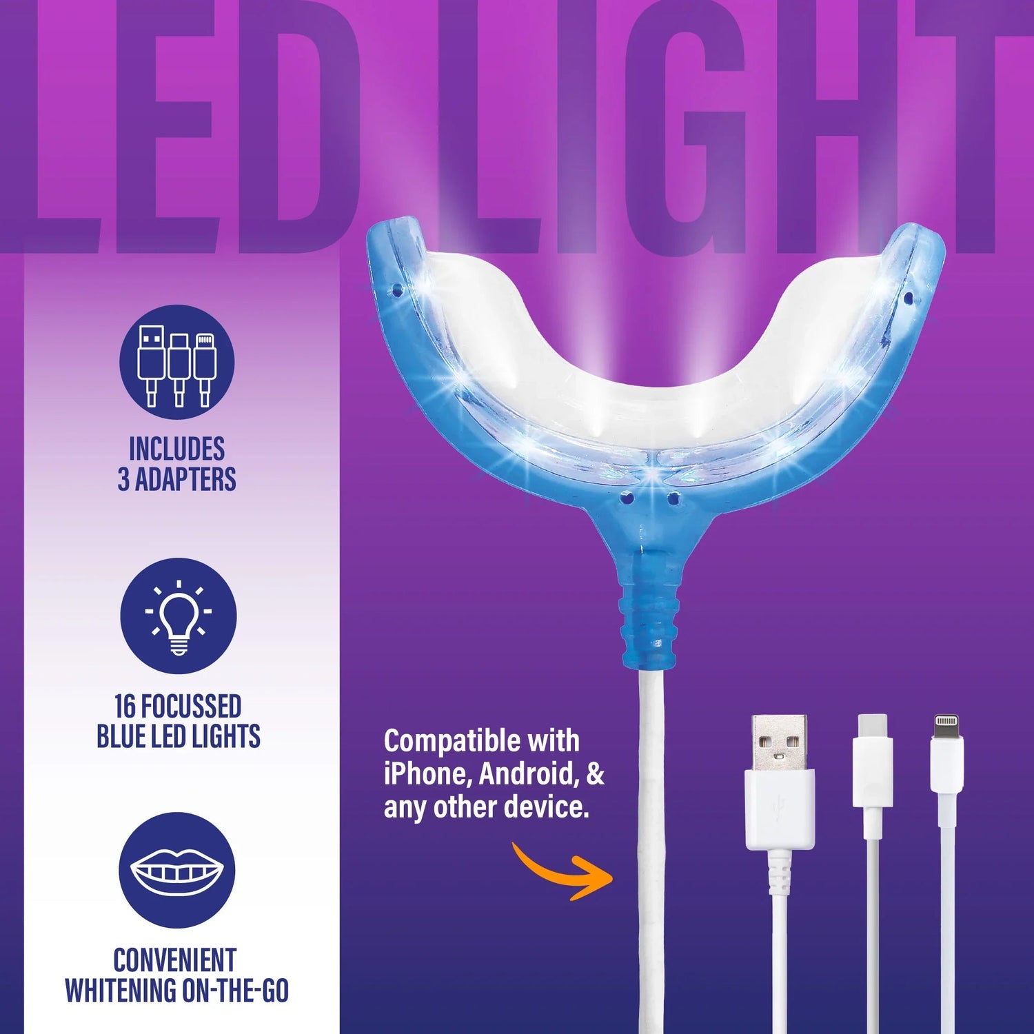 Wired LED Teeth Whitening Kit