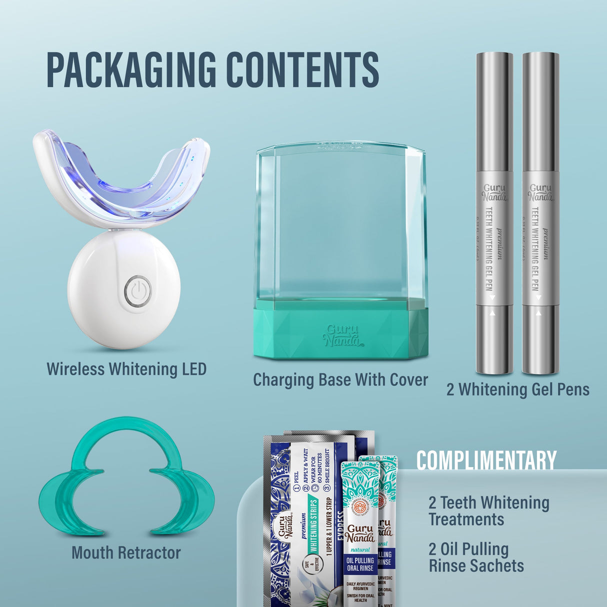 Wireless LED Teeth Whitening Kit
