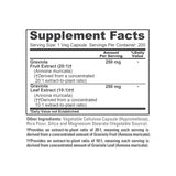 NusaPure Graviola 20:1 & 10:1 Extract 500mg - Suitable for Vegetarian/Vegan, Non- GMO - 200 Capsules