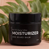 Ginger Lily Tallow Organic Men's Face & Beard Balm – Nourishing Tallow for Hydration & Softness