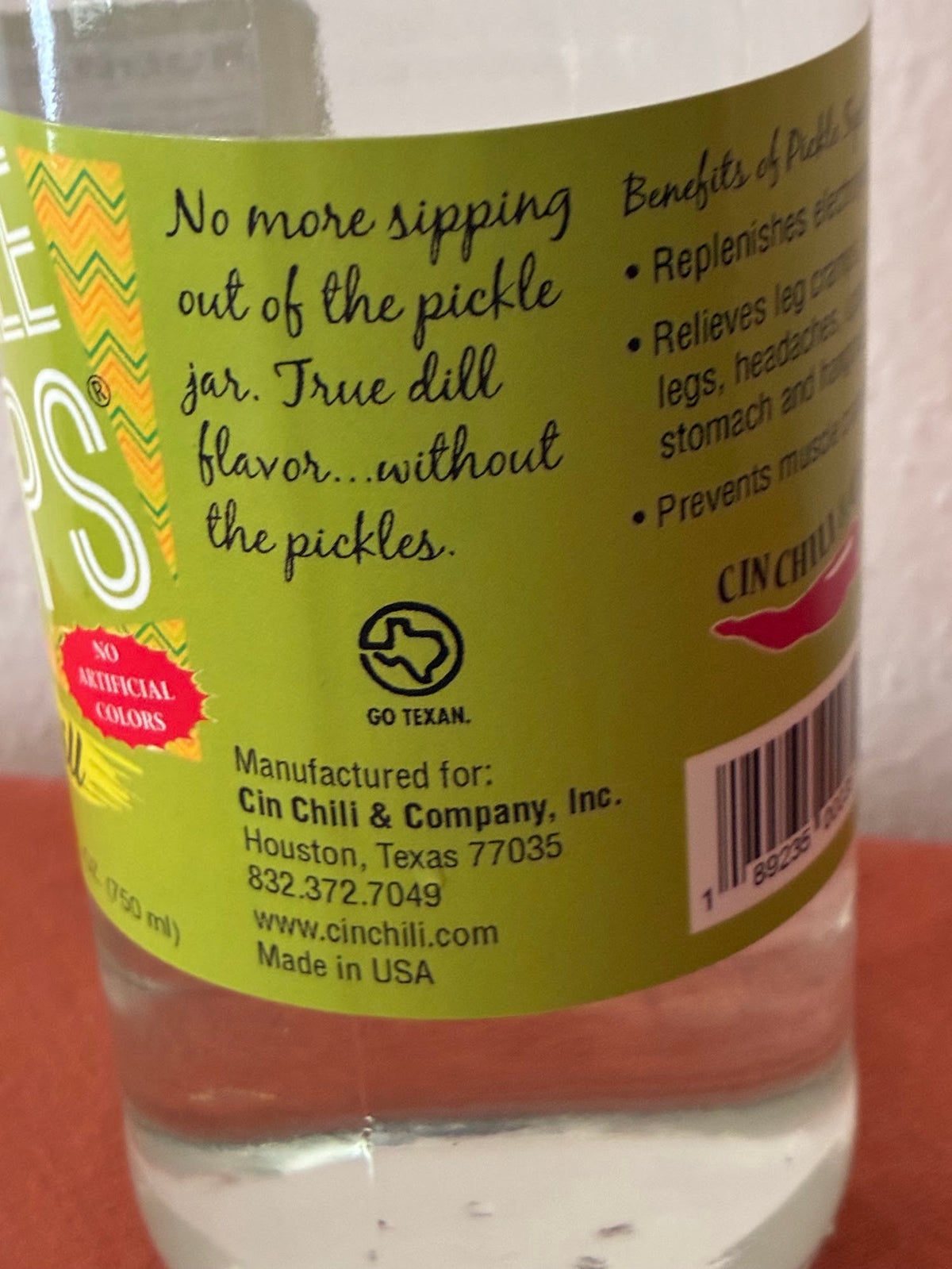 Cinderosa Ranch Pickle Sips® – Dill 25.4 fl oz (750 ml)