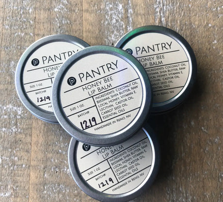 Pantry Products Handpoured Lip Balm w/ SPF 15 | Clean, natural, dry lip balm