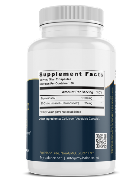 Myo D-Chiro Inositol - Supports Metabolic / Hormonal Balance