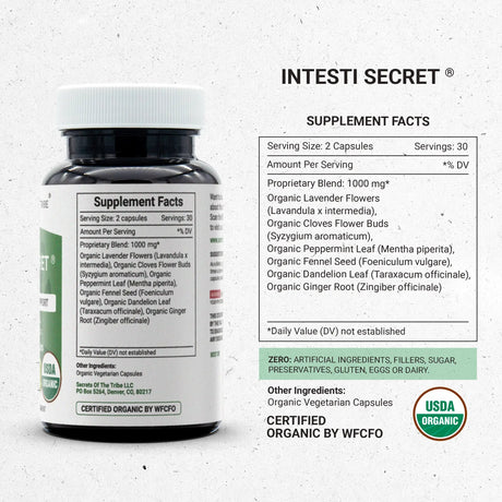 Secrets of the Tribe Intesti Secret Capsules - Intestinal Tract Support