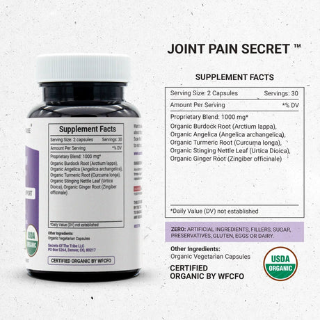 Secrets of the Tribe Joint Pain Secret Capsules - Joint Pain/Mobility Support