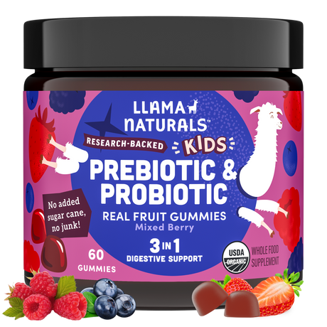 Family Gut Support Bundle – Kids + Adult Pre & Probiotic Gummies – Mixed Berry