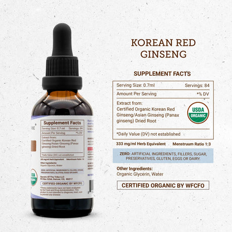 Secrets of the Tribe Korean Red Ginseng Tincture
