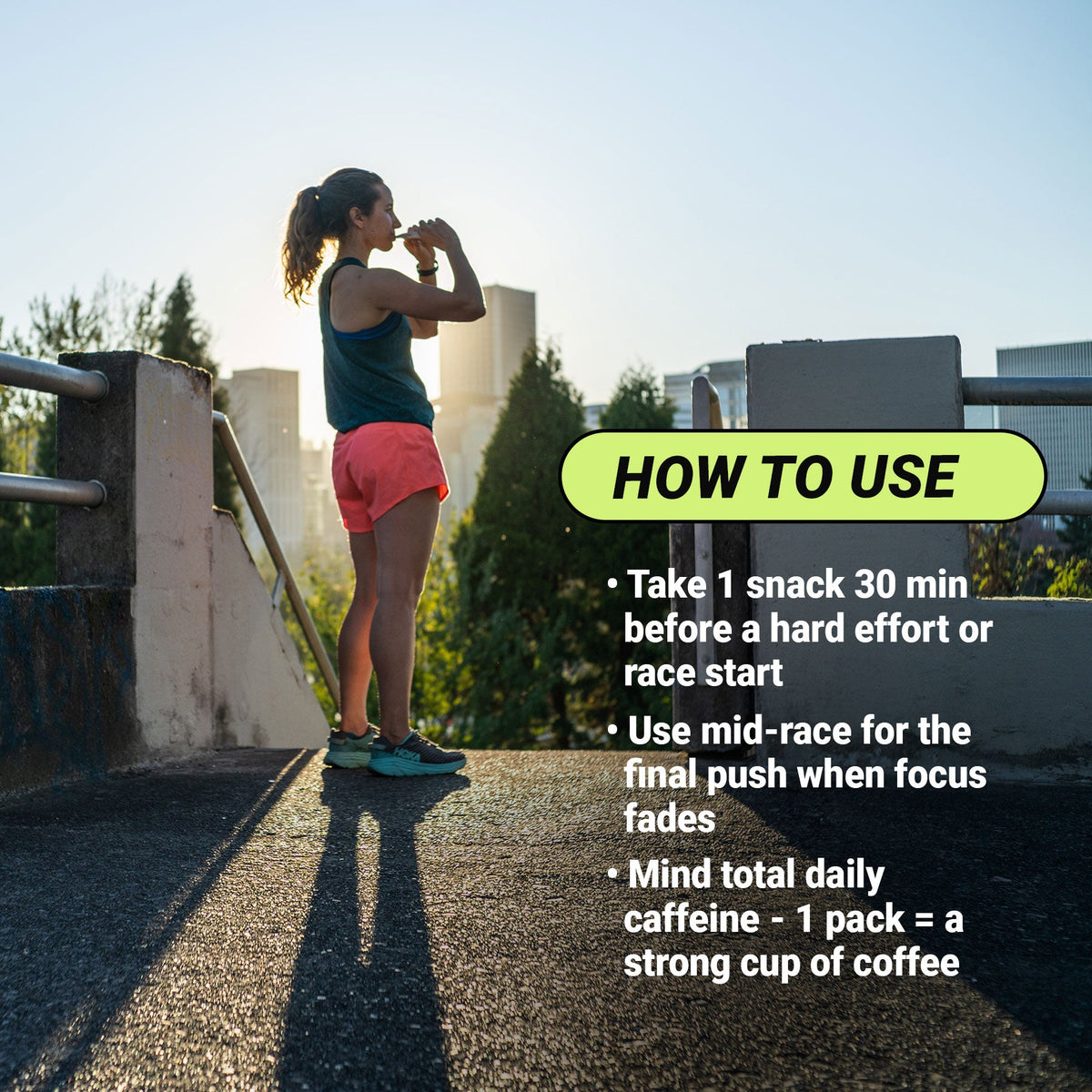 Spring Energy Lemon Power Snack with 113 mg of Caffeine 100 Kcal
