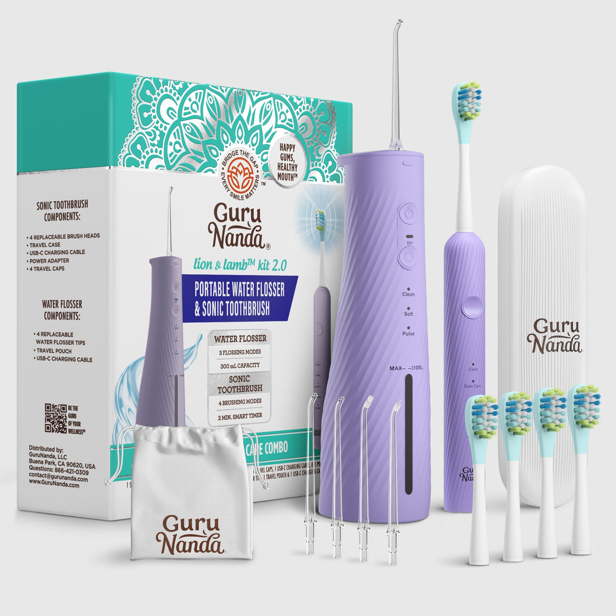 Lion & Lamb 2.0 Portable Sonic Toothbrush & Water Flosser