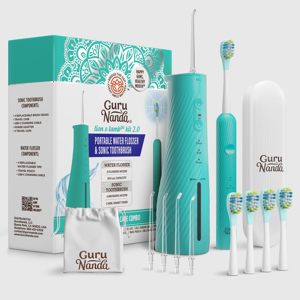 Lion & Lamb 2.0 Portable Sonic Toothbrush & Water Flosser