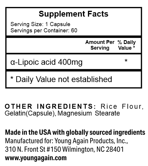 Lipoic Acid - Maintain Blood Sugar Levels