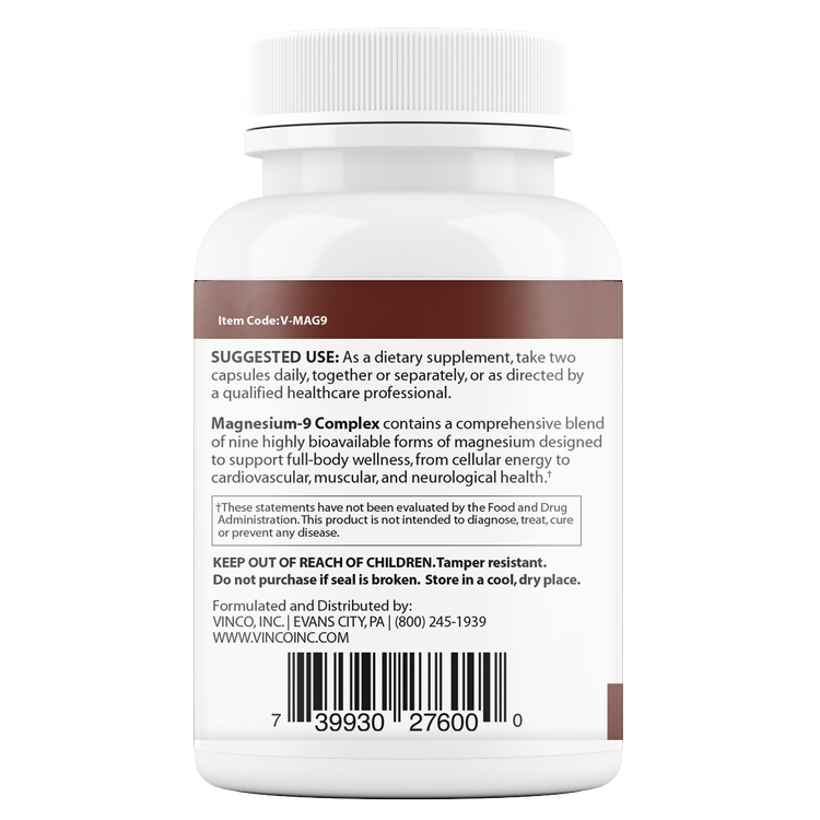 Magnesium-9 Complex 60 Vegetarian Capsules