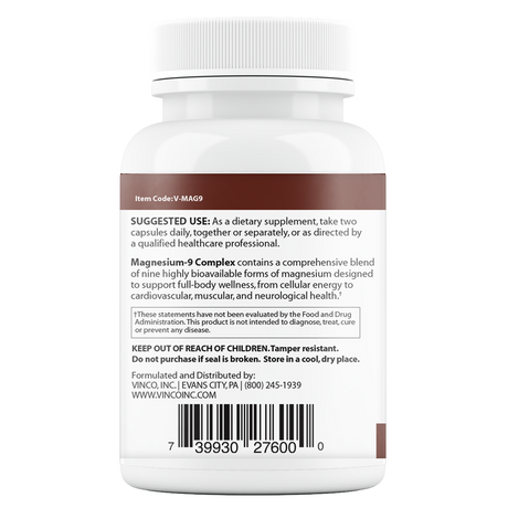 Magnesium-9 Complex 60 Vegetarian Capsules