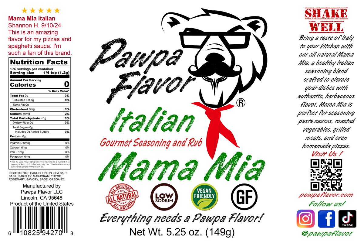 Pawpa Flavor Mama Mia Italian Seasoning