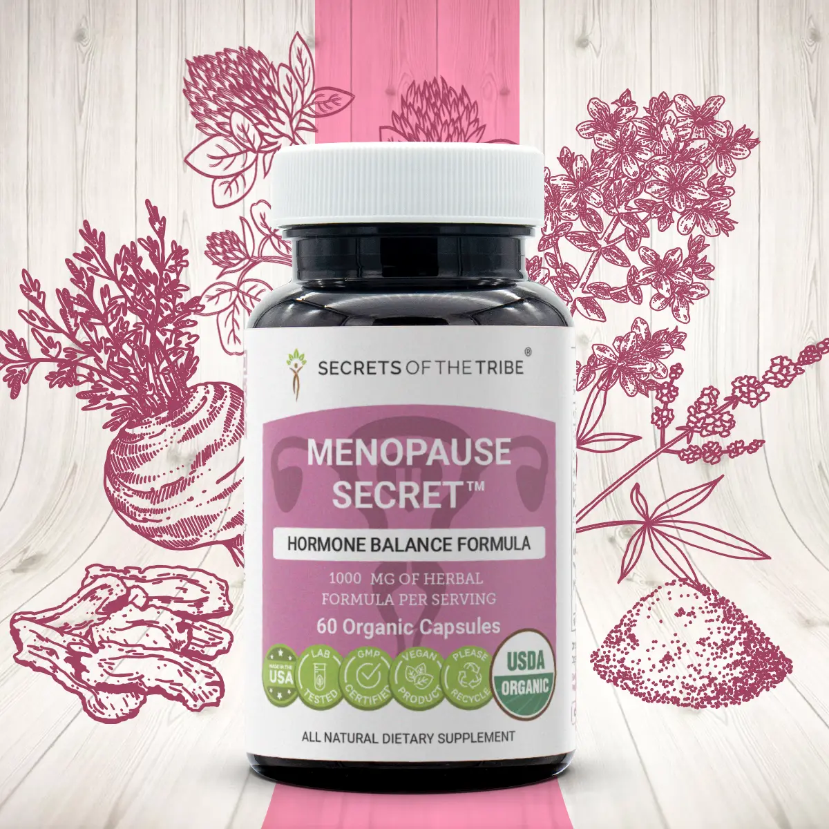 Secrets of the Tribe Menopause Secret Capsules - Hormone Balance Formula