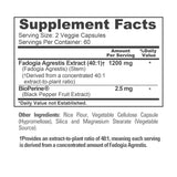 NusaPure Fadogia Agrestis 40:1 Extract, 1200 mg Per Serving 120 Vegan Capsules, GMO Free Supplement, Bioperine