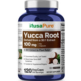 NusaPure Yucca Root 30:1 Extract, 100 mg 120 Veggie Capsules Yucca schidigera Non-GMO, Vegan