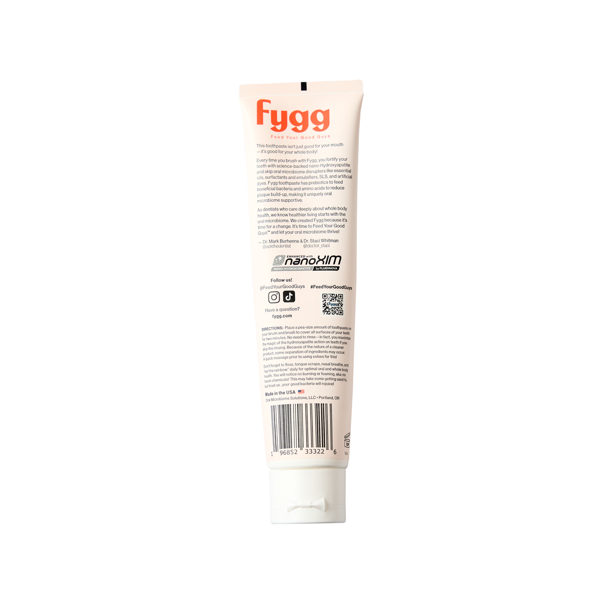 Nano-Hydroxyapatite Toothpaste with Prebiotics | Coconut Cream