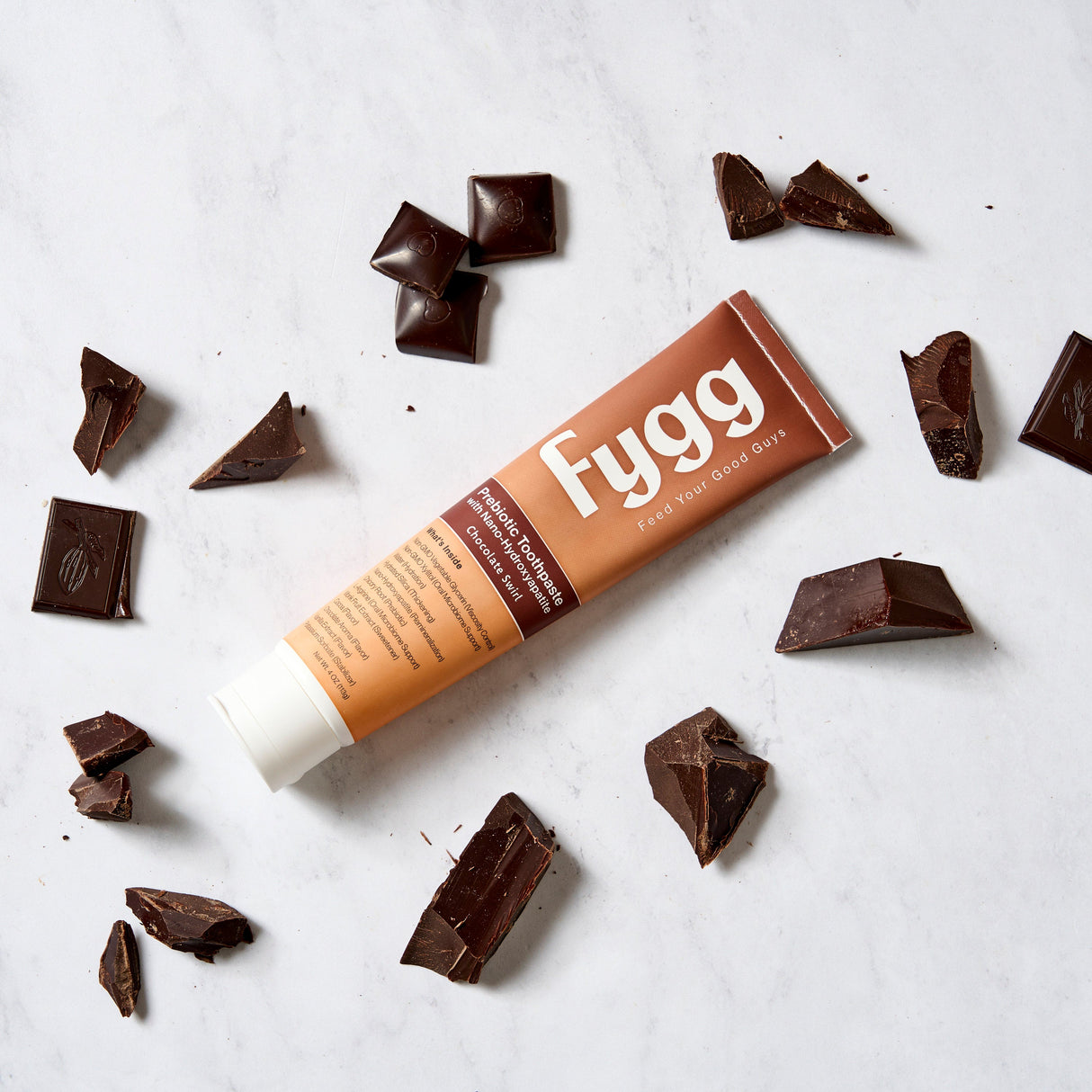 Nano-Hydroxyapatite Toothpaste with Prebiotics | Chocolate Swirl