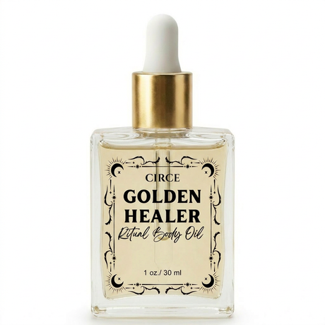 Healing Ritual Body Oil — Lavender & Chamomile Oil with Golden Healer Quartz