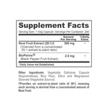 NusaPure Noni Fruit 20:1 Extract, 300 mg 240 Capsules Suitable for Vegetarian/Vegan, Non-GMO