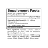 NusaPure Slippery Elm Bark 20:1 Extract, 450 mg 200 Veggie Capsules (Non-GMO, Vegan)